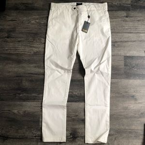 NWT Todd Snyder, Tab Front Chino, Off White, 36x34
